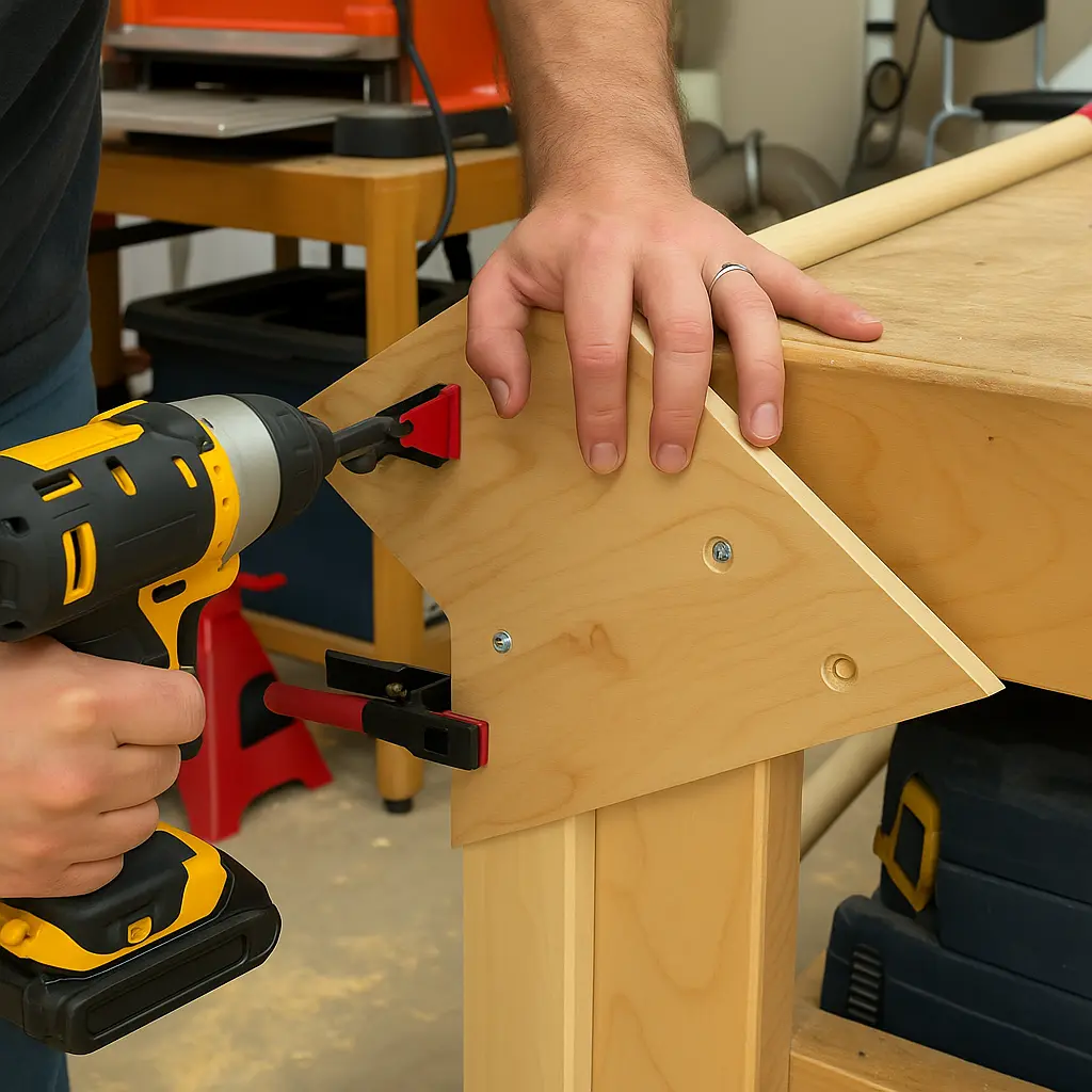Adding washers for smooth rotation